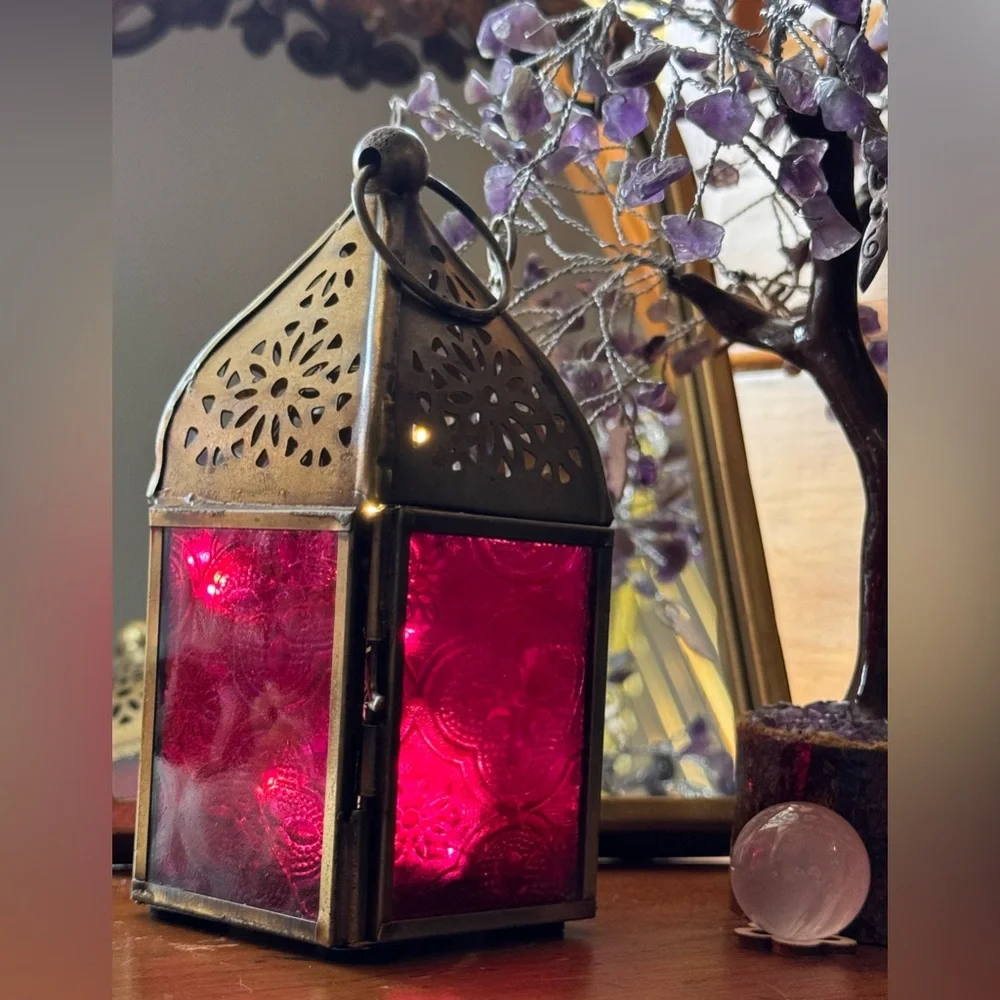 Pink BoHo Decorative Lantern 💖